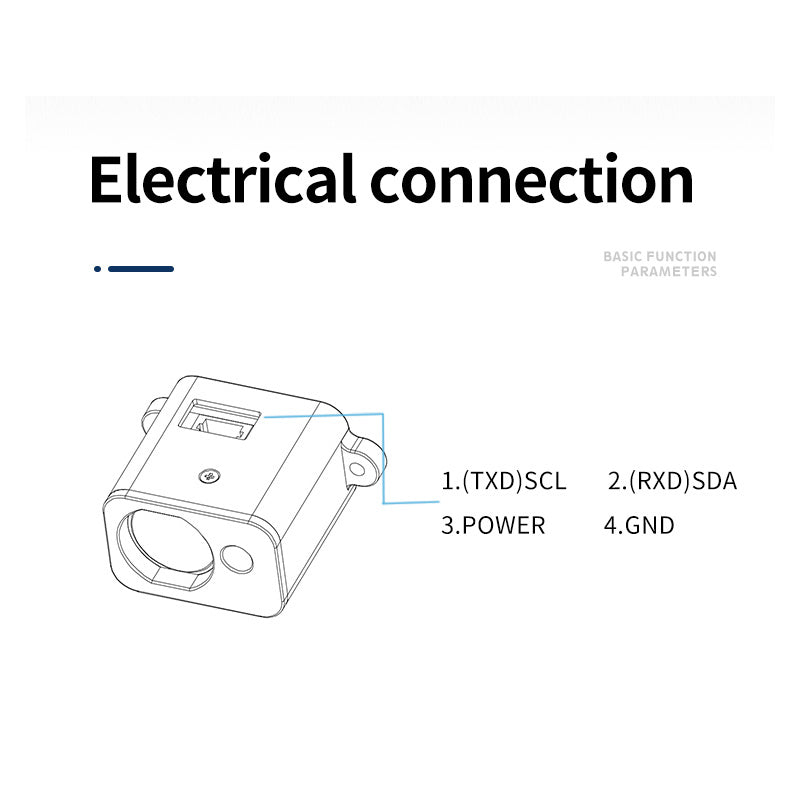 Mini Infrared Laser Range Module High Frequency ITOF Phase Method Laser Distance Measuring Sensor